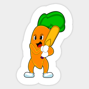 Carrot Cricket Cricket bat Sticker